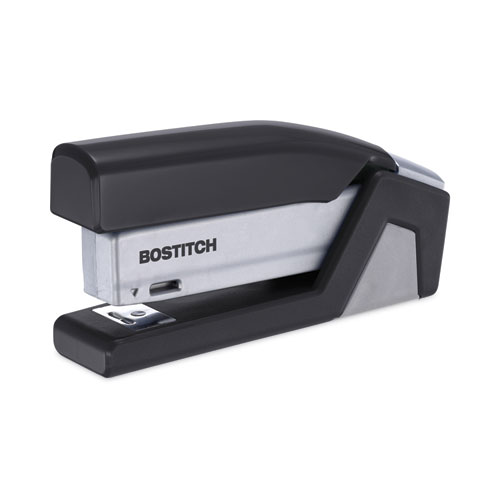 Picture of InJoy Spring-Powered Compact Stapler, 20-Sheet Capacity, Black