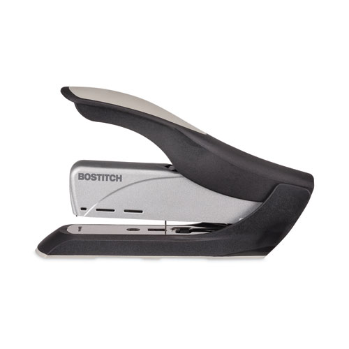 Picture of Spring-Powered Premium Heavy-Duty Stapler, 65-Sheet Capacity, Black/Silver