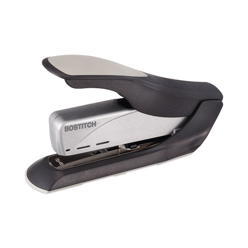 Picture of Spring-Powered Premium Heavy-Duty Stapler, 65-Sheet Capacity, Black/Silver