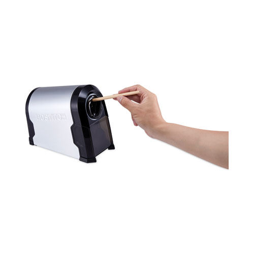 Picture of Super Pro Glow Commercial Electric Pencil Sharpener, AC-Powered, 6.13 x 10.63 x 9, Black/Silver