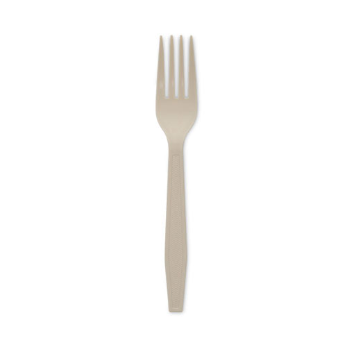 Picture of EarthChoice PSM Cutlery, Heavyweight, Fork, 6.88", Tan, 1,000/Carton
