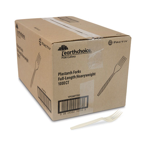 Picture of EarthChoice PSM Cutlery, Heavyweight, Fork, 6.88", Tan, 1,000/Carton