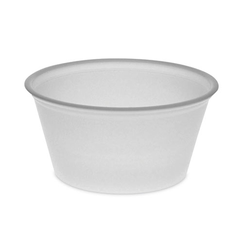 Picture of Plastic Portion Cup, 2 oz, Translucent, 200/Bag, 12 Bags/Carton