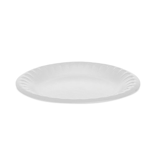 Picture of Placesetter Satin Non-Laminated Foam Dinnerware, Plate, 6" dia, White, 1,000/Carton