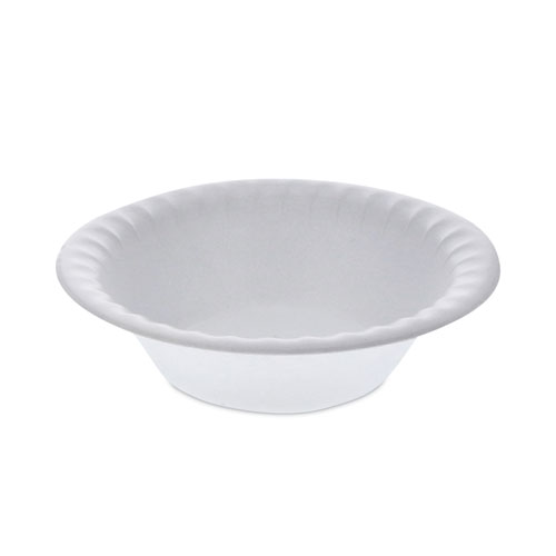 Picture of Placesetter Satin Non-Laminated Foam Dinnerware, Bowl, 12 oz, 6" dia, White, 1,000/Carton