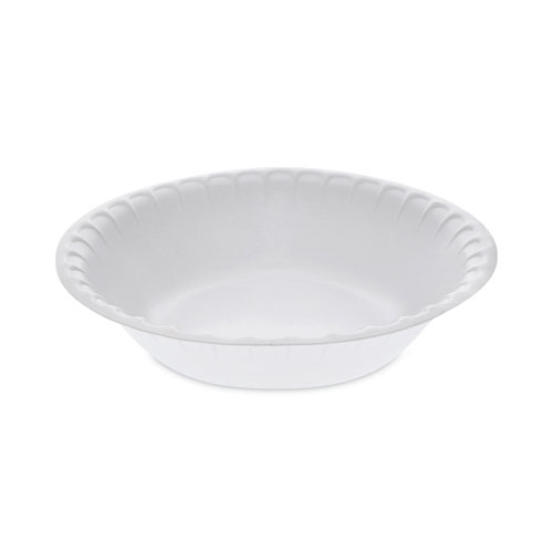 Picture of Placesetter Satin Non-Laminated Foam Dinnerware, Bowl, 30 oz, 5" dia, White, 450/Carton