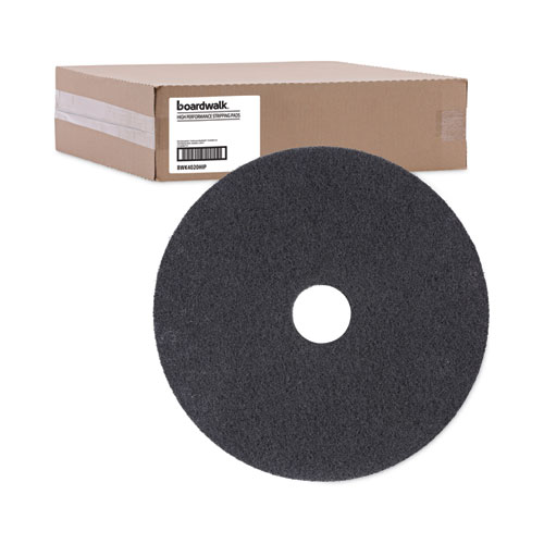 Picture of High Performance Stripping Floor Pads, 20" Diameter, Black, 5/Carton