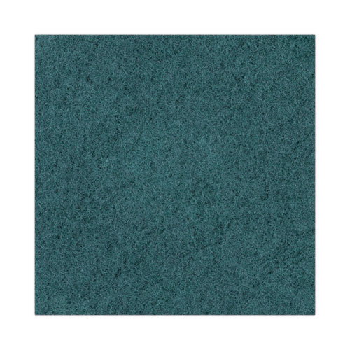 Picture of Heavy-Duty Scrubbing Floor Pads, 19" Diameter, Green, 5/Carton