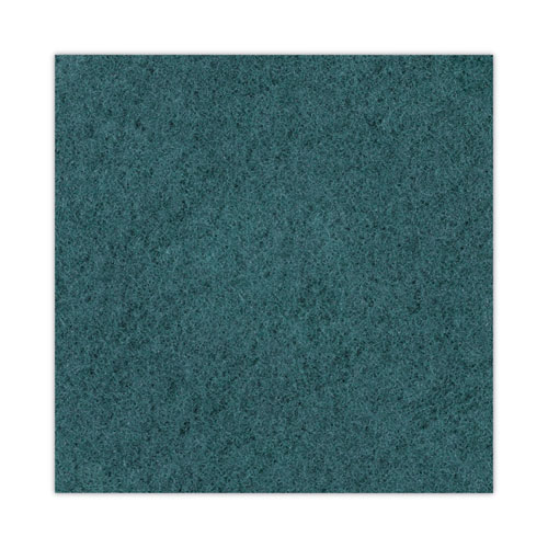 Picture of Heavy-Duty Scrubbing Floor Pads, 18" Diameter, Green, 5/Carton