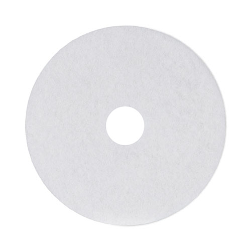 Picture of Polishing Floor Pads, 17" Diameter, White, 5/Carton