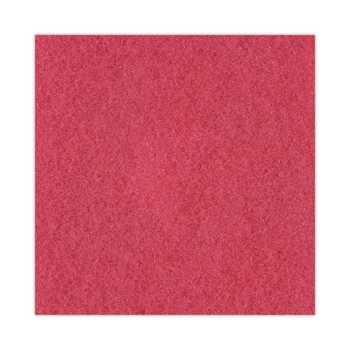 Picture of Buffing Floor Pads, 17" Diameter, Red, 5/Carton