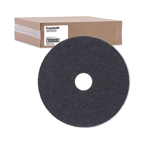 Picture of Stripping Floor Pads, 17" Diameter, Black, 5/Carton