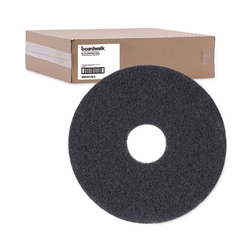 Picture of Stripping Floor Pads, 13" Diameter, Black, 5/Carton