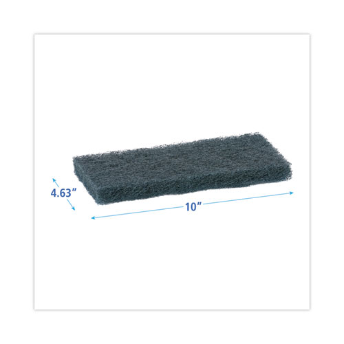 Picture of Medium-Duty Scouring Pad, 10 x 4.63, Blue, 20/Carton