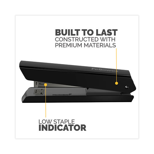 Picture of LX820 Classic Full Strip Stapler with Antimicrobial Protection, 20-Sheet Capacity, Black