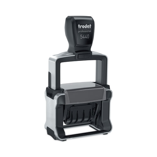 Professional+5-in-1+Date+Stamp%2C+Self-Inking%2C+1+x+1.63%2C+Blue%2FRed