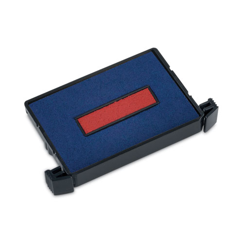 Picture of E4750 Printy Replacement Pad for Trodat Self-Inking Stamps, 1" x 1.63", Blue/Red
