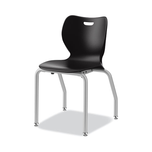 Picture of SmartLink Four-Leg Chair, 19.5" x 19.63" x 31", Onyx Seat, Onyx Base, 4/Carton