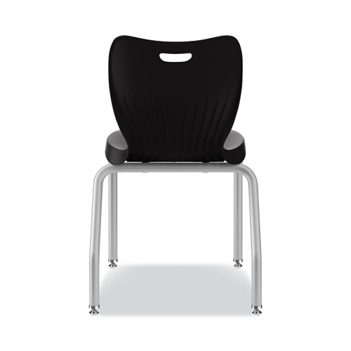 Picture of SmartLink Four-Leg Chair, 19.5" x 19.63" x 31", Onyx Seat, Onyx Base, 4/Carton