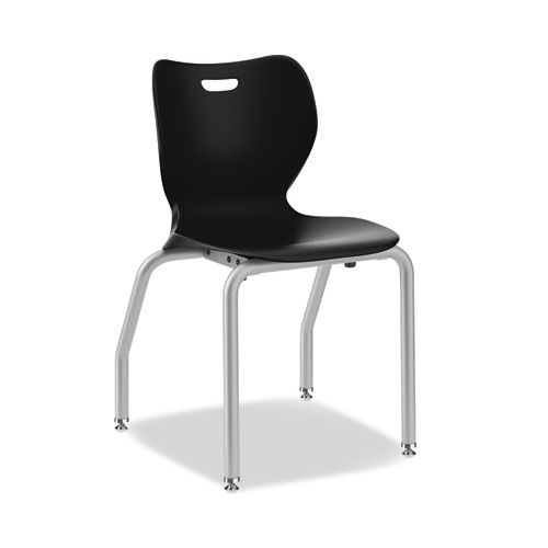 Picture of SmartLink Four-Leg Chair, 19.5" x 19.63" x 31", Onyx Seat, Onyx Base, 4/Carton