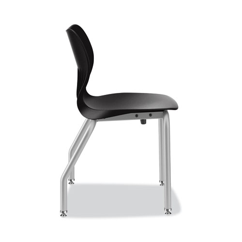 Picture of SmartLink Four-Leg Chair, 19.5" x 19.63" x 31", Onyx Seat, Onyx Base, 4/Carton