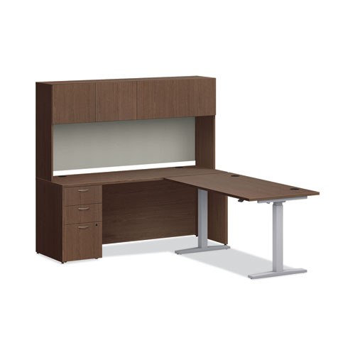 Picture of Mod Desk Hutch, 3 Compartments, 72w x 14d x 39.75h, Sepia Walnut