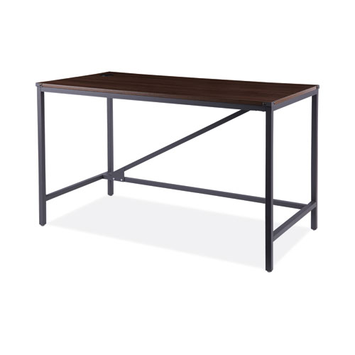 Picture of Industrial Series Table Desk, 47.25" x 23.63" x 29.5", Modern Walnut