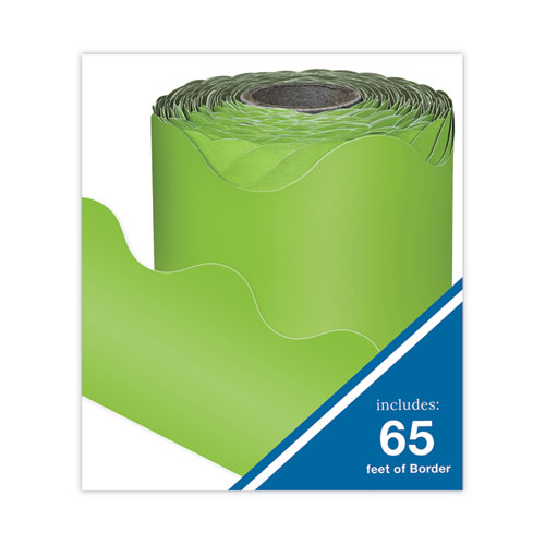 Picture of Rolled Borders, Scalloped Border, Back to School, 2.25" x 65 ft, Lime