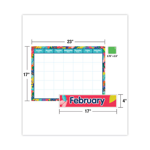 Picture of Calendar Bulletin Board Sets, 134-Piece Set, One World, 23" x 17", Multicolor