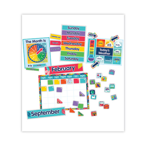 Picture of Calendar Bulletin Board Set, One World, 134 Pieces