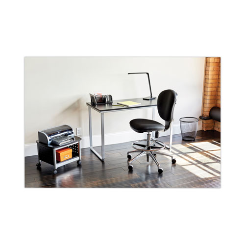 Picture of Steel Desk, 47.25" x 24" x 28.75", Black/Silver