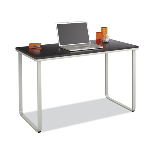 Picture of Steel Desk, 47.25" x 24" x 28.75", Black/Silver