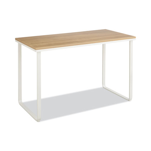 Picture of Steel Desk, 47.25" x 24" x 28.75", Beech/White