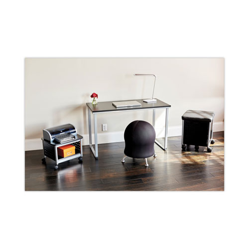 Picture of Steel Desk, 47.25" x 24" x 28.75", Black/Silver