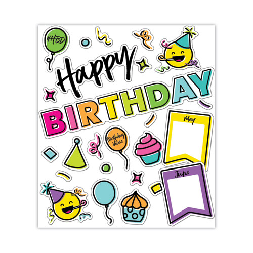 Picture of Kind Vibes Mini Bulletin Board Set, Birthday, 56 Pieces