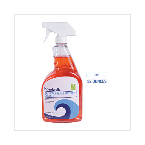 Picture of Boardwalk Green Natural Grease and Grime Cleaner, 32 oz Spray Bottle, 12/Carton