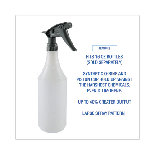 Picture of Chemical-Resistant Trigger Sprayer 320CR, 7.25" Tube, Fits 16 oz Bottles, Gray, 24/Carton