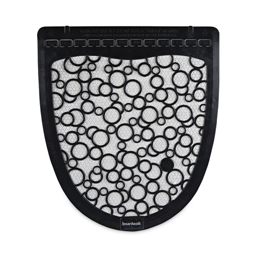 Picture of Urinal Mat 2.0, Rubber, 17.5 x 20, Black/White, 6/Carton