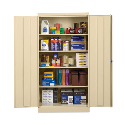 Picture of Standard Assembled Storage Cabinet, 36w x 18d x 72h, Putty