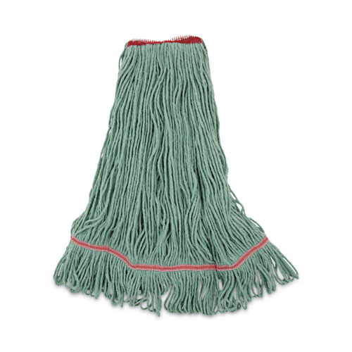 Picture of Mop Head, Premium Standard Head, Cotton/Rayon Fiber, Large, Green