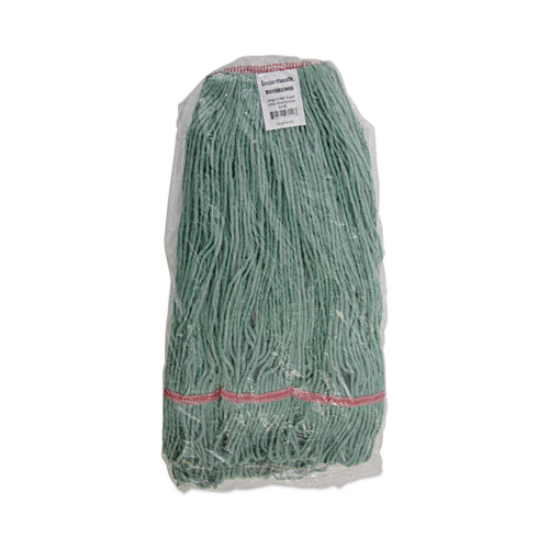 Picture of Mop Head, Premium Standard Head, Cotton/Rayon Fiber, Large, Green
