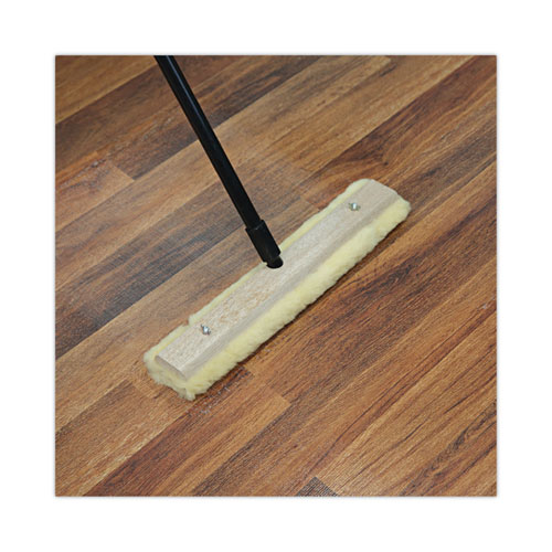 Picture of Fiberglass Broom Handle, Nylon Plastic Threaded End, 1" dia x 60", Black