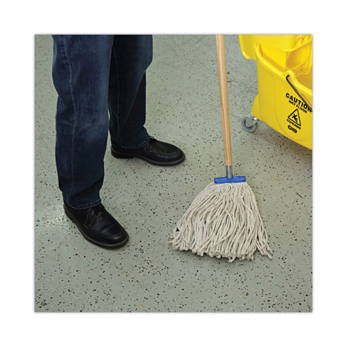 Picture of Cut-End Lie-Flat Wet Mop Head, Cotton, 16oz, White, 12/Carton