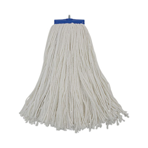 Picture of Cut-End Lie-Flat Wet Mop Head, Rayon, 16oz, White, 12/Carton