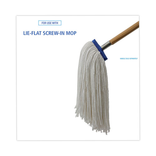 Picture of Cut-End Lie-Flat Wet Mop Head, Rayon, 16oz, White