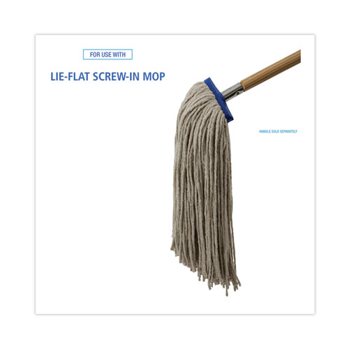 Picture of Cut-End Lie-Flat Wet Mop Head, Cotton, 24oz, White