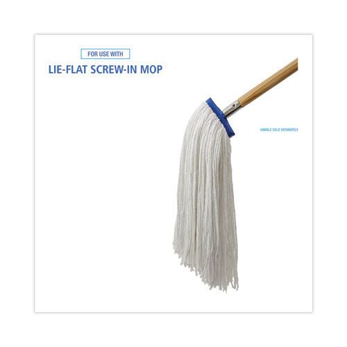 Picture of Cut-End Lie-Flat Wet Mop Head, Rayon, 24oz, White