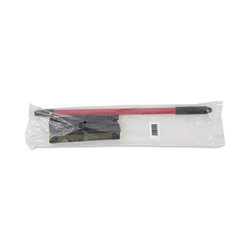 Picture of General-Duty Squeegee, 8" Wide Blade, Black/Red, 21" Handle