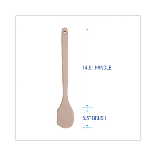 Picture of Utility Brush, Cream Tampico Bristles, 5.5" Brush, 14.5" Tan Plastic Handle
