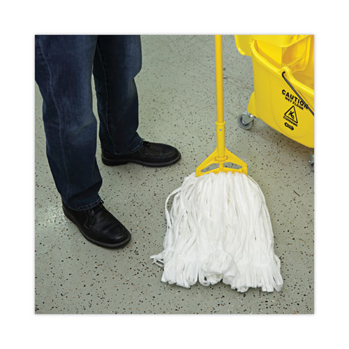 Picture of Mop Head, Looped, Enviro Clean With Tailband, Large, White, 12/Carton